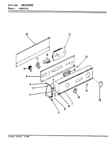 02 - Control Panel (Rev. A-D) parts for Magic Chef Dryer YG20JN4 from AppliancePartsPros.com