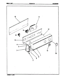 02 - Control Panel (Rev. A-D) parts for Magic Chef Dryer YE25HN2 from AppliancePartsPros.com