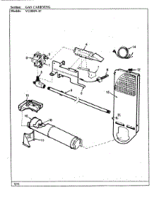 03 - Gas Carrying (Rev. A-D) parts for Magic Chef Dryer YG20HA2C from AppliancePartsPros.com
