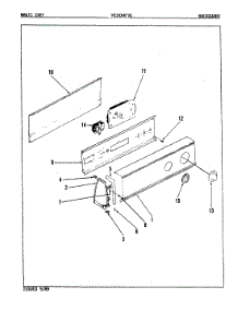 02 - Control Panel (Rev. E-F) parts for Magic Chef Dryer YE20HY3 from AppliancePartsPros.com