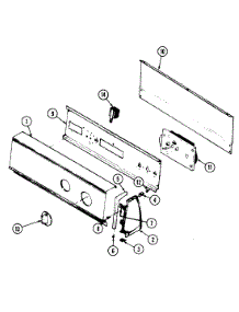 02 - Control Panel (Rev. C) parts for Magic Chef Dryer YE20JA25 from AppliancePartsPros.com