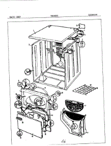 03 - Exterior parts for Magic Chef Dryer YE20EN1 from AppliancePartsPros.com