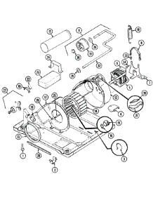 05 - Motor & Drive parts for Magic Chef Dryer YE204LW from AppliancePartsPros.com
