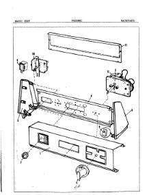 03 - Backguard parts for Magic Chef Dryer YE20EY1 from AppliancePartsPros.com