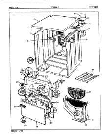 03 - Exterior parts for Magic Chef Dryer YE20HA2 from AppliancePartsPros.com