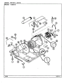 05 - Motor & Drive (Ye20hv3) parts for Magic Chef Dryer YE20HV3 from AppliancePartsPros.com