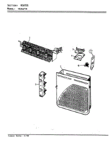 04 - Heater (Rev. A-D) parts for Magic Chef Dryer YE20JN4 from AppliancePartsPros.com