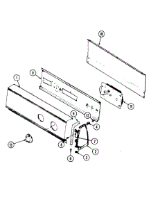 02 - Control Panel (Ye205kgv) parts for Magic Chef Dryer YE205KGV from AppliancePartsPros.com