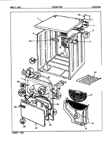 06 - Exterior (Rev. A-D) parts for Magic Chef Dryer YE20HN3C from AppliancePartsPros.com