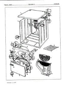 03 - Exterior parts for Magic Chef Dryer YE20FN5 from AppliancePartsPros.com