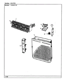 04 - Heater (Ye20jn5c)(Rev. A) parts for Magic Chef Dryer YE20JN5C from AppliancePartsPros.com