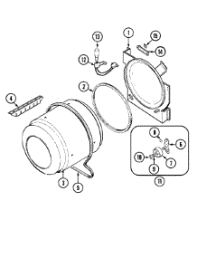 05 - Tumbler parts for Magic Chef Dryer CYG4000AWS from AppliancePartsPros.com