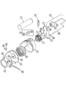 06 - Motor & Drive parts for Magic Chef Dryer CYG2000AWW from AppliancePartsPros.com