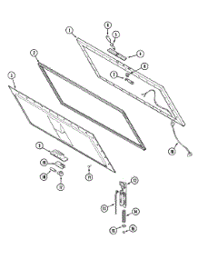 02 - Lid parts for Maytag Freezer C15J from AppliancePartsPros.com