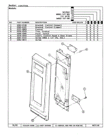 02 - Control Panel parts for Magic Chef Microwave M46G-14T-WB from AppliancePartsPros.com