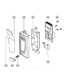 Control Panel parts for Magic Chef Microwave MCO2122ARW from AppliancePartsPros.com