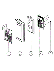 Control Panel parts for Magic Chef Microwave MCO160S from AppliancePartsPros.com