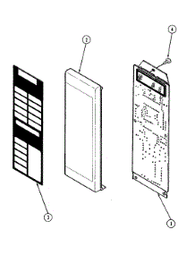 02 - Control Panel (M15h-14T M15hw-14T) parts for Magic Chef Microwave M15HW-14T from AppliancePartsPros.com