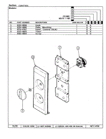 02 - Control Panel (M5fk-1-W9 & Dm81) parts for Magic Chef Microwave M5FK-1-W9 from AppliancePartsPros.com