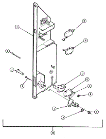 04 - Interlock Switches parts for Magic Chef Microwave M46H-14T from AppliancePartsPros.com