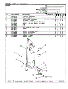 04 - Interlock Switches parts for Magic Chef Microwave M46G-14T-W9 from AppliancePartsPros.com