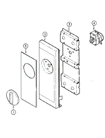 02 - Control parts for Maytag Microwave DM5K-1C-C1 from AppliancePartsPros.com