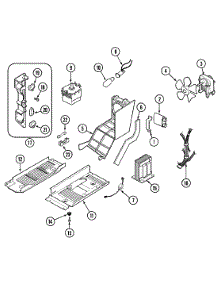 04 - Internal Controls parts for Magic Chef Microwave DM130LC from AppliancePartsPros.com