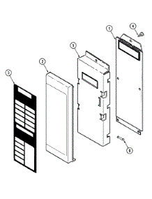 02 - Control Panel parts for Magic Chef Microwave DM15K-7BR from AppliancePartsPros.com