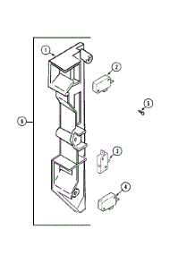 04 - Interlock Switches parts for Magic Chef Microwave DM15K-7BR-N from AppliancePartsPros.com