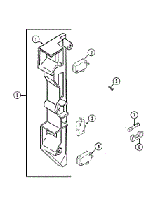 04 - Interlock Switches parts for Maytag Microwave DM15K-3 from AppliancePartsPros.com