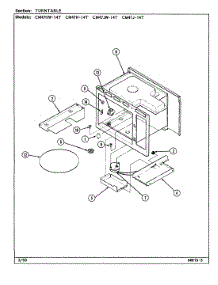 06 - Turntable parts for Magic Chef Microwave CM47JW-14T from AppliancePartsPros.com