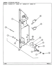 04 - Interlock Switch parts for Magic Chef Microwave CM48H-14T from AppliancePartsPros.com