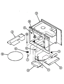 Turntable (Dm15h-14T) (Dm15hw-14T) (Dm85d) (Dm86d) parts for Magic Chef Microwave DM85D from AppliancePartsPros.com