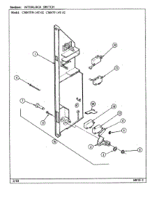 04 - Interlock Switch parts for Magic Chef Microwave CM47FN-14T-02 from AppliancePartsPros.com