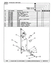 04 - Interlock Switches parts for Magic Chef Microwave CM46G-14T-02 from AppliancePartsPros.com