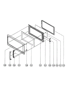Door Assy parts for Magic Chef Microwave MCO165UW from AppliancePartsPros.com