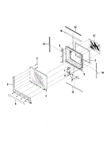 02 - Door parts for Magic Chef Microwave M41C-10P from AppliancePartsPros.com