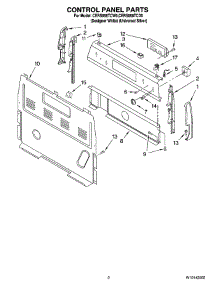 02 - Control Panel Parts parts for Maytag Range CERS858TCD0 from AppliancePartsPros.com