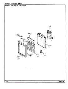 03 - Control Panel parts for Magic Chef Microwave VM11EB-8P from AppliancePartsPros.com