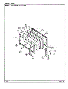 04 - Door parts for Magic Chef Microwave VM11EB-8P from AppliancePartsPros.com