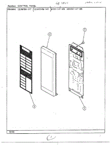 Control Panel parts for Magic Chef Oven 9850 from AppliancePartsPros.com