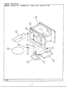 Turntable parts for Magic Chef Oven 9850 from AppliancePartsPros.com
