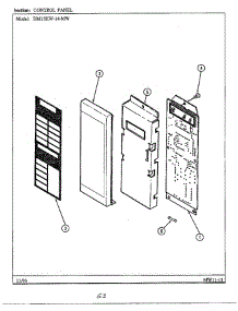 Control Panel parts for Magic Chef Microwave DM15H14TMW from AppliancePartsPros.com