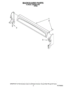 02 - Backguard Parts parts for Maytag Range CGRP305TDW0 from AppliancePartsPros.com