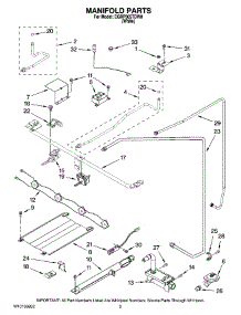 03 - Manifold Parts parts for Maytag Range CGRP305TDW0 from AppliancePartsPros.com