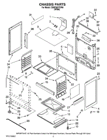 04 - Chassis Parts parts for Maytag Range CGRP305TDW0 from AppliancePartsPros.com