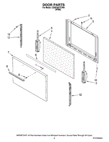 06 - Door Parts, Optional Parts (Not Included) parts for Maytag Range CGRP305TDW0 from AppliancePartsPros.com