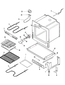 04 - Oven / Base parts for Admiral Range CER3725AGW from AppliancePartsPros.com