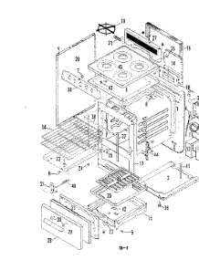 03 - Top Assy. / Body / Oven parts for Magic Chef Range 11GA-10K from AppliancePartsPros.com