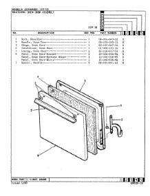 02 - Door parts for Magic Chef Range 11HA-10K from AppliancePartsPros.com